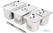 Vogue SA249 RVS Gastronorm Bakken Set 2x 1/3 2x 1/6 met Deksels