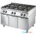 Gas Range With 6 Burners On Closed Cabinet, Pressed Working Top, Virtus VS90120PCGSP 1