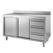 Gastro-Inox RVS Werkbank 1000(l)x700(d)x880(h)mm met Klapdeuren, 3 Laden en Achteropstand - Gastro-Inox 302.361 1