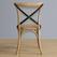 Bolero houten stoelen met gekruiste rugleuning naturel (2 stuks) | GG656 4