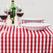 Mitre Comfort Gingham tafelkleed rood-wit 132 x 132cm | HB582 2