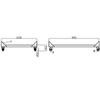 Verhogingsonderstel met wielen | 2 deuren modellen | Combisteel 7003.0510