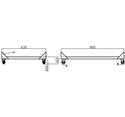 Verhogingsonderstel met wielen | 2 deuren modellen | Combisteel 7003.0510