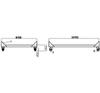 Verhogingsonderstel met wielen | 3 deuren modellen | Combisteel 7003.0515