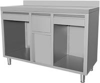 Combisteel 7088.1010 RVS KOFFIE WERKTAFEL 1500X600