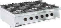 Combisteel Base 700 Gaskooktafel 6 Br. Tafelmodel | 7178.0210