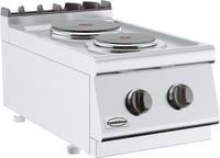 Combisteel Base 700 Kooktafel Elektrisch 2 Pl. Tafelmodel | 7178.0215
