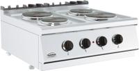 Combisteel Base 700 Kooktafel Elektrisch 4 Pl. Tafelmodel | 7178.0220