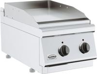 Combisteel Base 700 Bakplaat Elek. Chroom Enkel Tafelmodel | 7178.0265