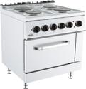 Combisteel Base 700 Kooktafel Elektrisch 4 Pl. El. Oven | 7178.0435