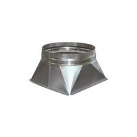 Verloopstuk Vierkant-Rond Ø 200 | Combisteel | 7222.0520