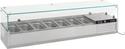 Gekoelde Opzetvitrine | 7x 1/4 GN | Glaswand | RVS | Combisteel | 7450.0009