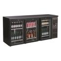 Barkoeler | Zwart | 3 Glazen Deuren | StandardLine | Combisteel | 7450.0340
