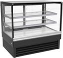 Koelvitrine B=1.2m | Schuifdeuren | Rechte voorruit | Combisteel 7450.0825