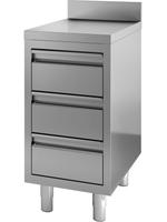 Werktafel met Laden | Opstand | 40cm | RVS | Combisteel | 7452.0510