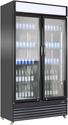 Displaykoelkast | Zwart | 780 L | 2 klapdeuren | getint glas | Combisteel | 7455.1394