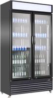 Displaykoelkast | Zwart | 780 L | 2 klapdeuren | getint glas | Combisteel | 7455.1394