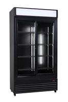 Displaykoelkast | Zwart | 780 L | 2 schuifdeuren | getint glas | Combisteel | 7455.1398