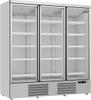 Display koelkast | 3 Glasdeuren | 1530 | zilver | Combisteel | 7455.2205