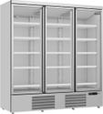 Display koelkast | 3 Glasdeuren | 1530 | zilver | Combisteel | 7455.2205