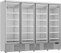 Koelkast | 4 Glasdeuren | 2025 L | zilver | Combisteel | 7455.2210