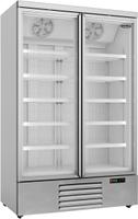 Display vrieskast | 2 Glasdeuren | 1000 L | Zilver | Combisteel | 7455.2215