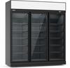 Display koelkast | 1530 L | 3 Glasdeuren | zwart | Lichtbak | Combisteel | 7455.2415