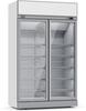 Vrieskast | 1000 L | 2 Glasdeuren | wit | lichtbak | Combisteel | 7455.2420