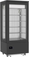Gekoelde Gebaksvitrine Chocolade | H=187 cm | +14_+16°C | Zwart | Combisteel 7489.5395