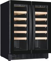 Wijnkoelkast 2 Deuren 100l Dual Zone, CombiSteel 7525.0030