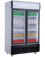 Koelkast 2 Glasdeuren 1000l, Combisteel 7527.0105
