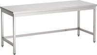 Werktafel | open onderstel | 130cm | RVS | Combisteel | 7812.0157