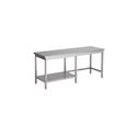 Werktafel met half Bodemschap | 290cm | RVS | Combisteel | 7812.0385