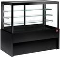 Panoramische Uitstaltoonbank, Neutraal, 4 Niveaus, Zonder Reserve - Zwart, Diamond Cb12nn-B9-P