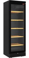 Diamond Geventileerde Wijnkast Vitrine, 382 Liter - 5 Niveaus - zonder Frame - ZWART - CVS38-BV