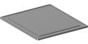 Vlakke Plaat Roestvast Staal 1 Brander - Diamond A7/PL1B-XN