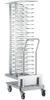 Wagen En Uittrekbare Lader, Voor 45 Borden (ø 300 Mm) Voor Oven 20x GN 1/1 (ruimte 85 Mm), Diamond AC/2A20-4585-X