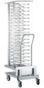 Wagen En Uittrekbare Lader, Voor 45 Borden (ø 300 Mm) Voor Oven 20x GN 1/1 (ruimte 85 Mm), Diamond AC/2A20-4585-X