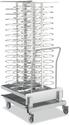 Wagen En Uittrekbare Lader, Voor 92 Borden (ø 300 Mm) Voor Oven 20x GN 2/1 (ruimte 75 Mm), Diamond AC/2A22-9275-X