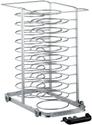 Uittrekbare Lader Met Wielen, Voor 23 Borden (ø 300 Mm) Voor Oven 10x GN1/1 (ruimte 85 Mm) - Diamond AC/A10-2385-X