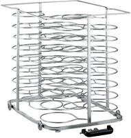 Uittrekbare Lader  Met Wielen, Voor 51 Borden (ø 300 Mm) Voor Oven 10x GN2/1 (ruimte 75 Mm) - Diamond AC/A12-5175-X