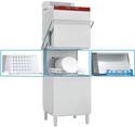 Kapvaatwasser met doorlopende ontharder en damp condensor-recuperator | Mand 60x50 cm | DCR37/6-AC-RC | Diamond