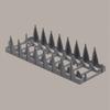 Diamond Steun voor 8 borden Ø240 mm, mand 400x400 mm | DIP-7A/N