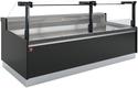 Diamond Geventileerde Vitrinetoonbank, met Reserve, Verticale Ruit 90° met Zuigerlift - FULL BLACK - DPT32-V5