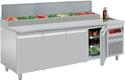 Koelwerkbank Geforceerd, 4 Deuren GN 1/1, 550 Lit.& Gekoelde Structuur, Diamond DTS-10/P9