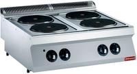 Elektrisch kookfornuis met 4 ronde platen | 1700 line | Diamond | E17/4P8T-N