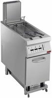 Diamond Elektrische friteuse 1 kuip in "Y"vorm 23 liter, op meubel, "DIGIT" | E22/F23CEHA4-S
