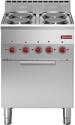 Fornuis 4 Kookplaten En Elektrische Convectie-Oven GN 2/3 - Diamond E60/4PFV6-N