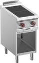 Elektrisch Fornuis 2 Verlaagde Platen - Op Open Kast - Diamond E7/2SPA4-N