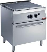Fornuis doorkookplaat, gasoven GN 2/1 | 1700 line | Diamond | G17/TF8-N
